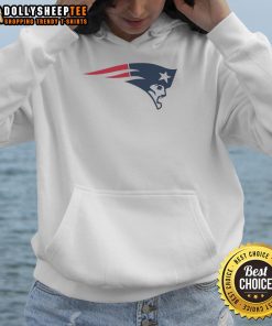 Stylish New England Patriots logo hoodie, perfect for fans showcasing team pride and comfort during game day.