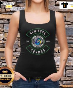 Nice New York Cosmos Ball Arc Est 1971 tank top featuring vibrant design and classic sports style.