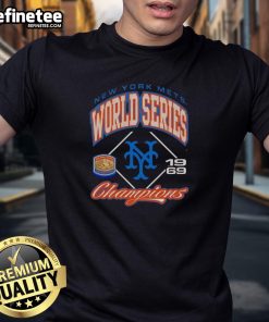 Nice New York Mets Baseball World Series Champions 1969 Vintage T-Shirt featuring iconic team logo and retro design.