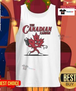 Jonah Tong wearing a Nice New York Mets tank top, showcasing The Canadian Cannon design on a sunny day.