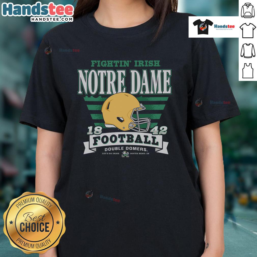 Nice Notre Dame Fightin Irish Stripe Splash Ladies Tee Nice Notre Dame Fighting Irish Stripe Splash Ladies Tee featuring vibrant colors and a stylish design for fans.