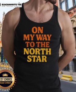 Stylish tank top featuring 'Nice On My Way To The North Star' design, perfect for casual outings and summer wear.