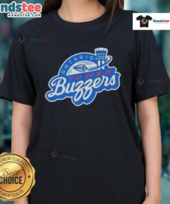 Nice Ontario Tower Buzzers Logo 2025 on a stylish ladies tee, perfect for fans and casual wear.