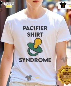 Nice Pacifier Shirt Syndrome T-Shirt featuring playful design for parents and kids, perfect for casual outings and gifts.