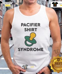 Alt Text: Stylish Nice Pacifier Shirt Syndrome tank top featuring a playful design, perfect for casual wear or summer outings.