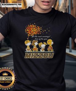 Alt Text: Mizzou Tigers T-Shirt featuring It's The Most Wonderful Time Of The Year with festive peanut graphics.