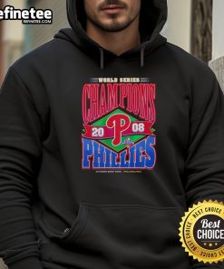 Vintage 2008 Philadelphia Phillies World Series Champions hoodie showcasing team logo and classic design.