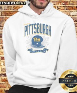 Alt Text: Vintage Pittsburgh Panthers Prime Play Hoodie showcasing classic team colors and logo, perfect for fans and collectors.