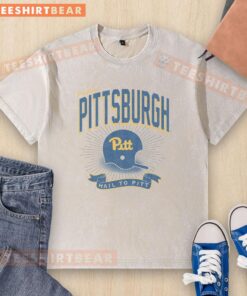 Alt Text: Vintage Prime Play washed t-shirt featuring the Pittsburgh Panthers logo, perfect for fans of college sports apparel.