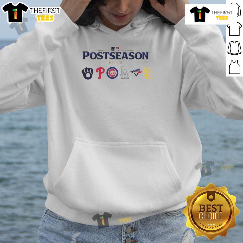 Nice Postseason Major League Baseball 2025 Hoodie Stylish Nice Postseason Major League Baseball 2025 hoodie in navy blue, perfect for baseball fans celebrating the season.