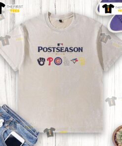 Alt Text: 2025 Major League Baseball postseason washed t-shirt featuring a stylish design for fans of MLB.