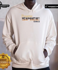 Cozy Nice Pumpkin Spice Girls Hoodie in autumn colors, perfect for fall fashion enthusiasts and pumpkin spice lovers.