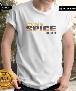 Nice Pumpkin Spice Girls T-Shirt featuring a fun, seasonal design perfect for autumn fashion lovers.