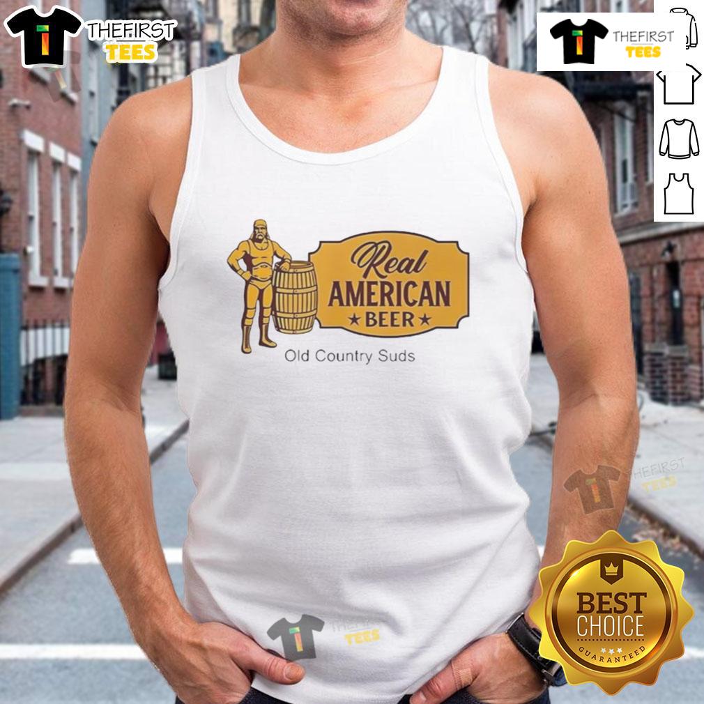 Nice Real American Beer Old Country Suds Tank Top Stylish tank top featuring 'Nice Real American Beer Old Country Suds' design, perfect for beer lovers and summer outings.