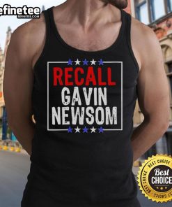 Gavin Newsom tank top featuring 'Nice Recall' design, perfect for supporters of California's governor.