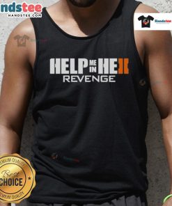 Nice Revenge splitscreen graphic on a He II tank top, showcasing a stylish design perfect for fans of gaming apparel.