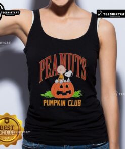 Nice RSQ x Peanuts Pumpkin Club Halloween 2025 tank top featuring playful pumpkin graphics and festive design.