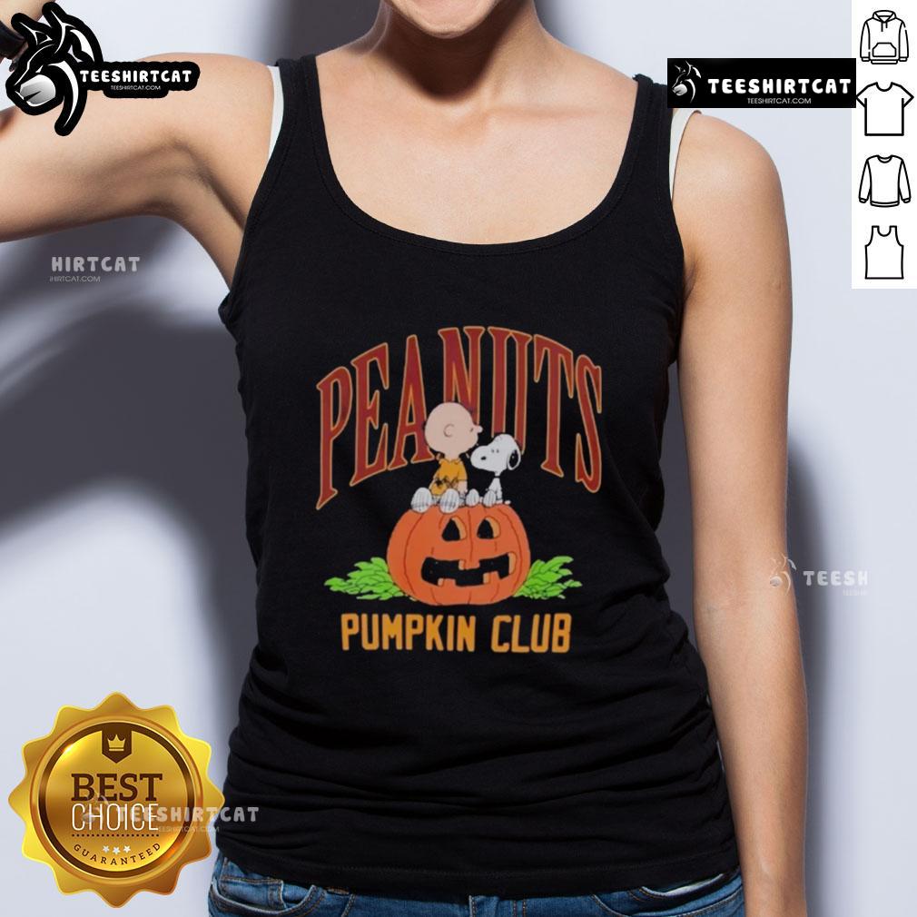 Nice Rsq X Peanuts Pumpkin Club Halloween 2025 Tank Top Nice RSQ x Peanuts Pumpkin Club Halloween 2025 tank top featuring playful pumpkin graphics and festive design.