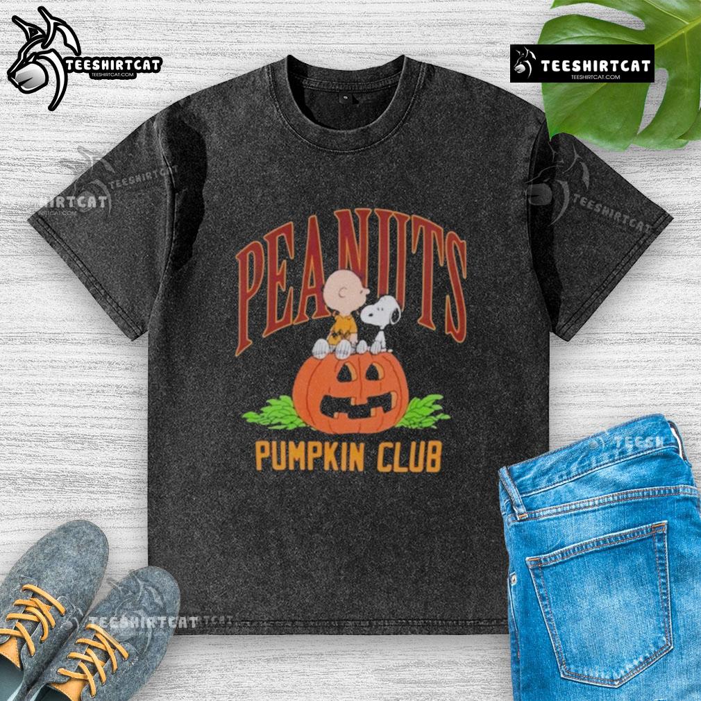 Nice Rsq X Peanuts Pumpkin Club Halloween 2025 Washed T Shirt Nice RSQ x Peanuts Pumpkin Club Halloween 2025 washed t-shirt featuring a festive design perfect for Halloween celebrations.