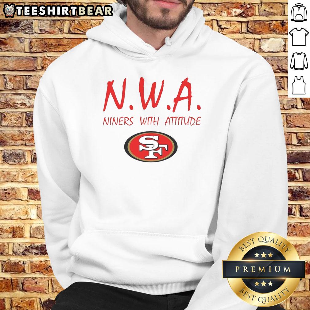 Nice San Francisco 49Ers N.W.A Niners With Attitude Hoodie Alt Text: Nice San Francisco 49ers N.W.A Niners With Attitude hoodie, featuring bold graphics and vibrant team colors.