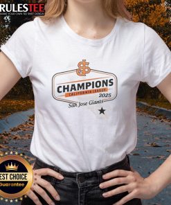 2025 Nice San Jose Giants California League ladies tee shirt in vibrant colors featuring team logo and stylish design.