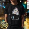 Nice Seattle Mariners Ice Cream Hat T-Shirt featuring vibrant graphics, perfect for baseball fans and summer fun.