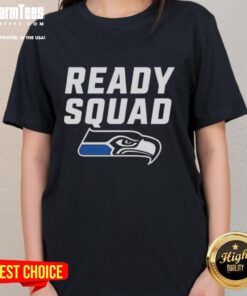 Nice Seattle Seahawks Ready Squad Ladies Tee featuring vibrant team colors and stylish design for female fans.