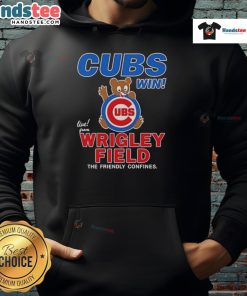 Nice Shota Imanaga Chicago Cubs win hoodie at Wrigley Field, showcasing team spirit and celebration after a victory.
