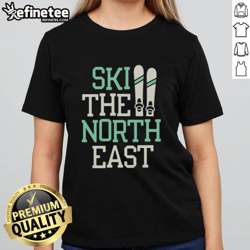 Nice Ski The North East Ladies Tee featuring a stylish design perfect for winter sports enthusiasts and casual wear.