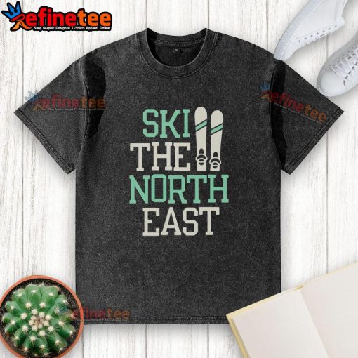 Nice Ski The North East washed t-shirt in soft cotton, perfect for winter adventures and casual outings.