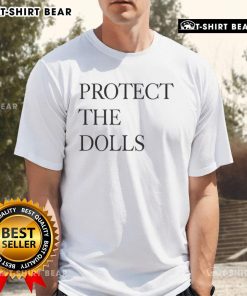 Alt Text: Nice Slogan Protect The Dolls 2025 T-Shirt featuring a bold design and vibrant colors, perfect for doll enthusiasts.