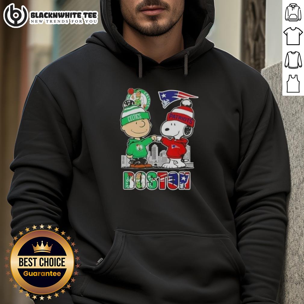Nice Snoopy And Charlie Brown Boston Sports Celtics X New England Patriots Skyline Hoodie Nice Snoopy and Charlie Brown Boston Sports Celtics X New England Patriots skyline hoodie featuring iconic characters.