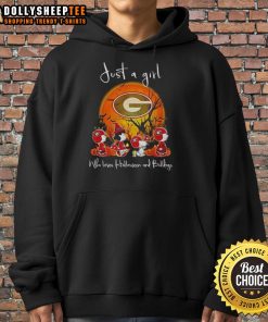 Snoopy and a friend wearing Georgia Bulldogs football hoodies for Halloween, showcasing team spirit and fun.