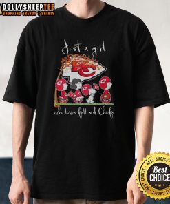 Nice Snoopy and friend Kansas City Chiefs football t-shirt for fall, perfect for Chiefs lovers and fans.