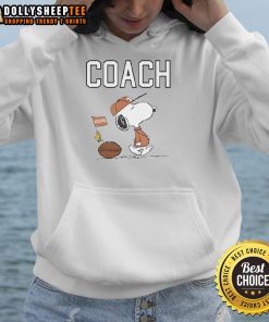 Alt Text: Cozy Nice Snoopy Coach Texas Longhorns football hoodie featuring vibrant team colors and a playful Snoopy design.