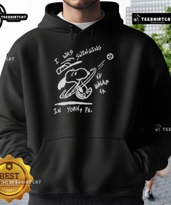 Nice Snoopy I Was Swinging In York hoodie featuring a playful Snoopy graphic in vibrant colors.