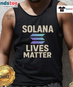 Nice Solana Lives Matter tank top featuring bold graphic design on a stylish, comfortable fit for casual wear.