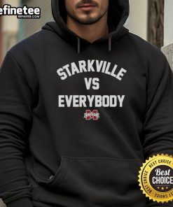 Nice Starkville Vs Everybody Mississippi State Bulldogs football logo hoodie for fans supporting their team.