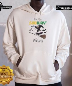 Nice Subway X Snoopy Halloween hoodie featuring 'I'm the Witch' graphic, perfect for festive autumn outings.