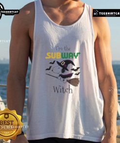 Nice Subway X Snoopy I'm The Witch Halloween Tank Top featuring a fun graphic for festive Halloween fashion.