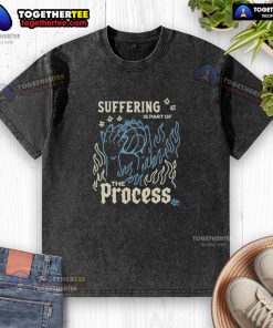 NBA Washed T-Shirt featuring 'Nice Suffering Is Part Of The Process' slogan, perfect for basketball enthusiasts.