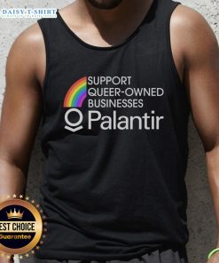 Queer-owned businesses tank top featuring a vibrant design promoting support for LGBTQ+ entrepreneurship.