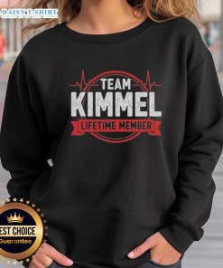 Nice Team Kimmel Lifetime Member Sweatshirt in navy blue, showcasing a cozy design for dedicated fans.