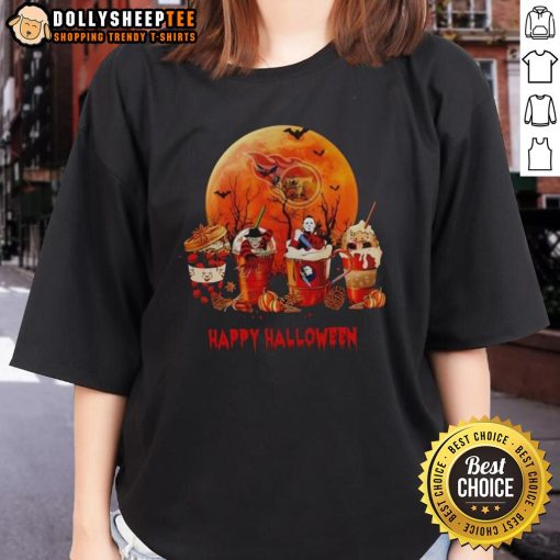 Womens Halloween coffee tee featuring a nice Tennessee Titans design, perfect for game day festivities and spooky season.