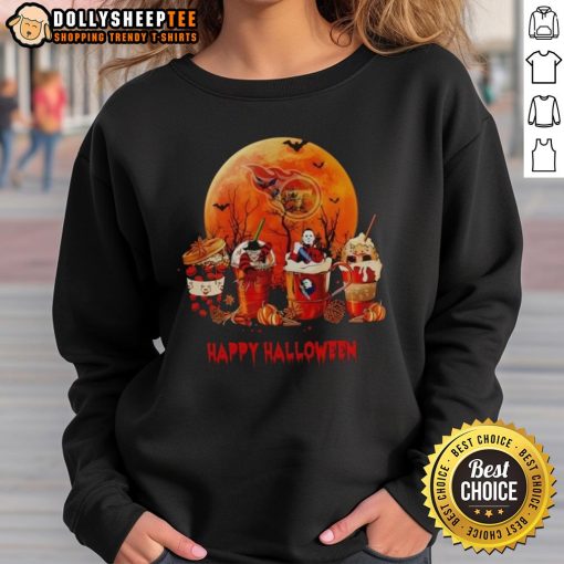 Cozy Nice Tennessee Titans Halloween coffee sweatshirt featuring team colors and festive design for fans.