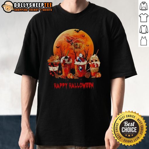 Alt Text: Nice Tennessee Titans Halloween Coffee T-Shirt featuring spooky designs and team colors for festive fans.