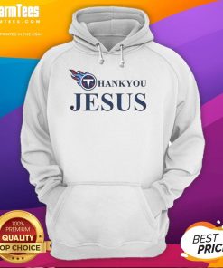Nice Tennessee Titans Thank You Jesus Hoodie in vibrant blue, perfect for fans celebrating faith and team spirit.