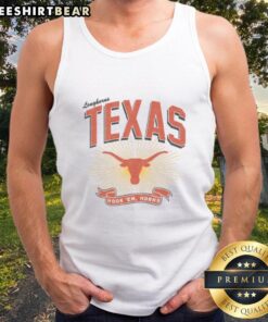 Alt Text: Stylish Nice Texas Longhorns Prime Play tank top featuring vibrant team colors, perfect for game day or casual wear.
