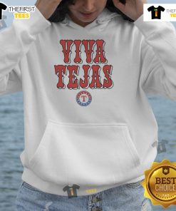Alt Text: Nice Texas Rangers Viva Tejas hoodie featuring team colors and logo, perfect for fans and game day outfits.