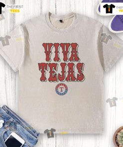 Nice Texas Rangers Viva Tejas washed t-shirt featuring vibrant colors and team logo, perfect for fans and casual wear.